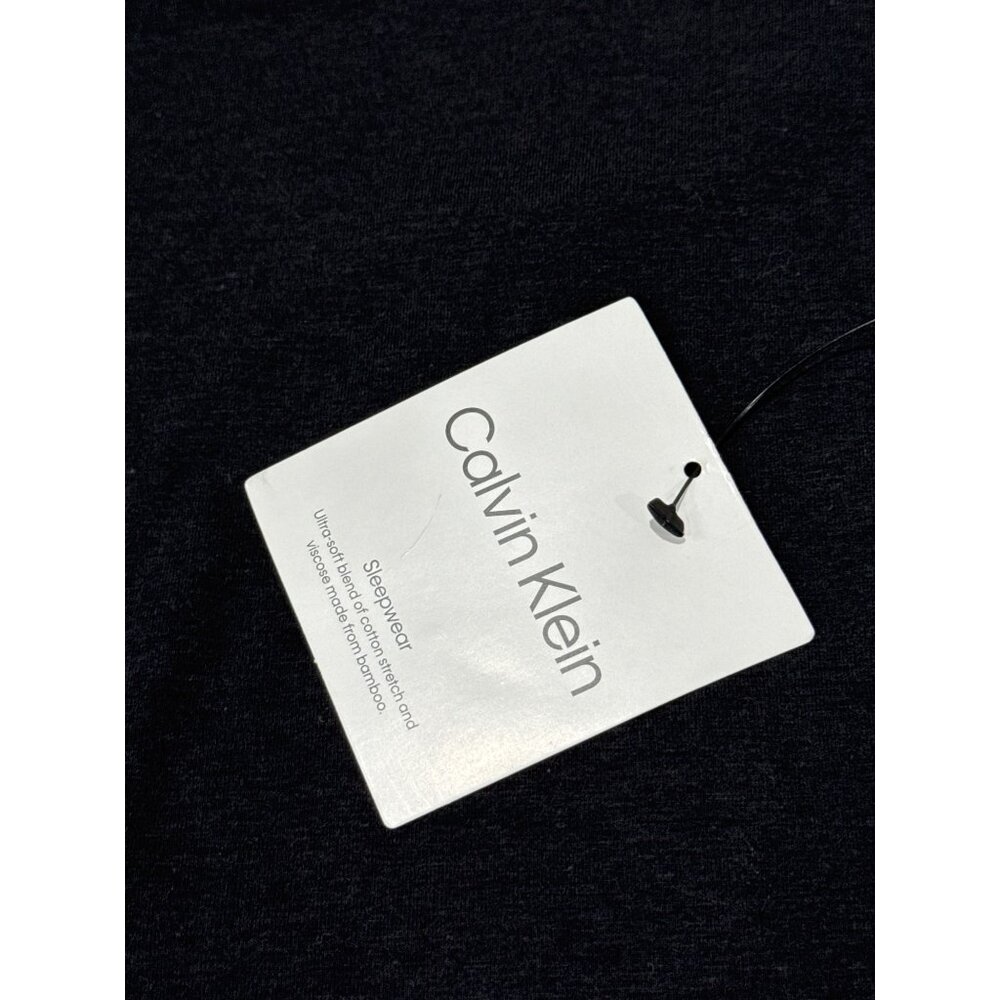 Calvin Klein Women's Black V-Neck Sleepwear T-Shirt S 100% Cotton - Picture 4 of 9